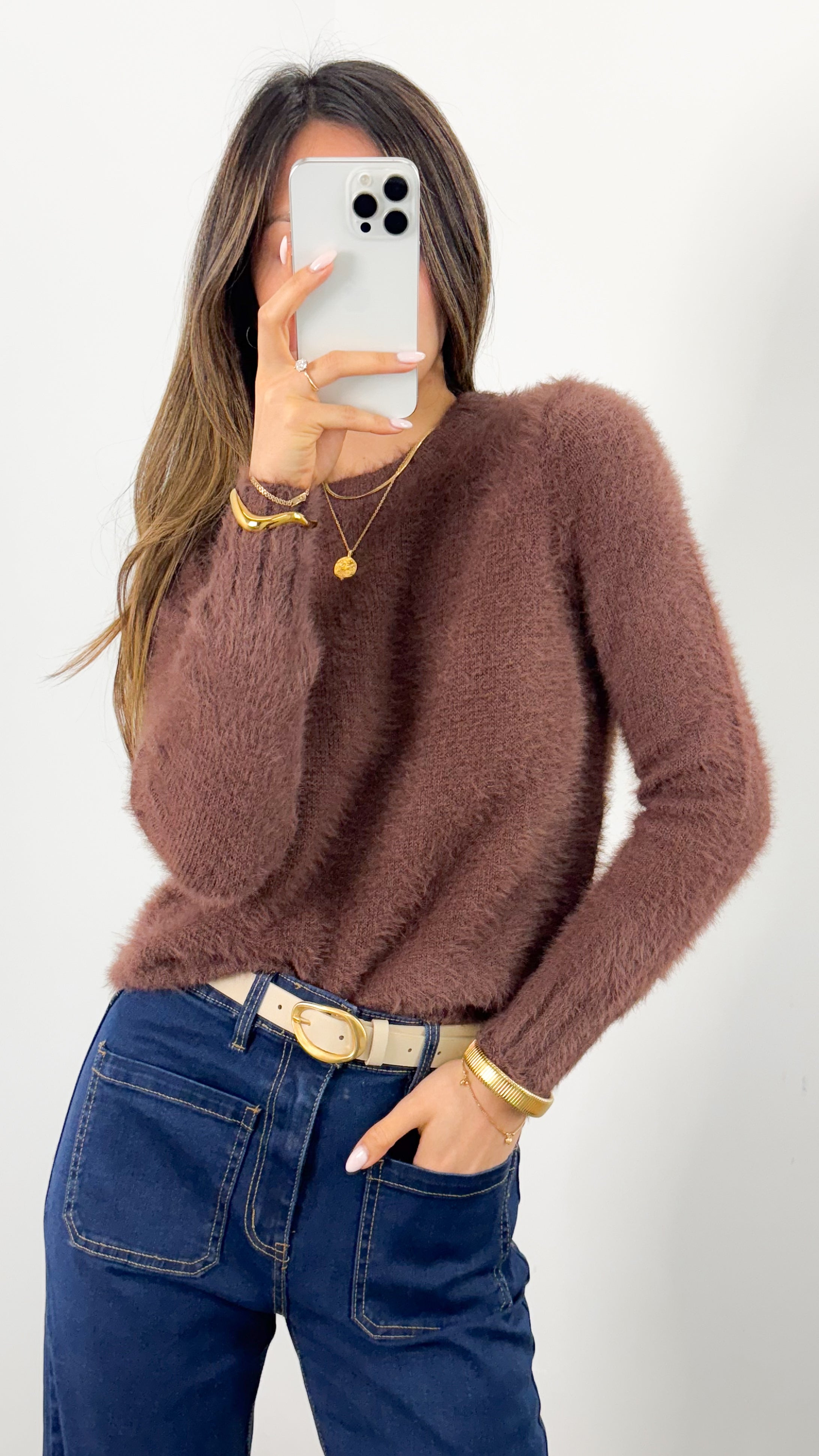 DOMINIQUE KNIT - CHOCOLATE