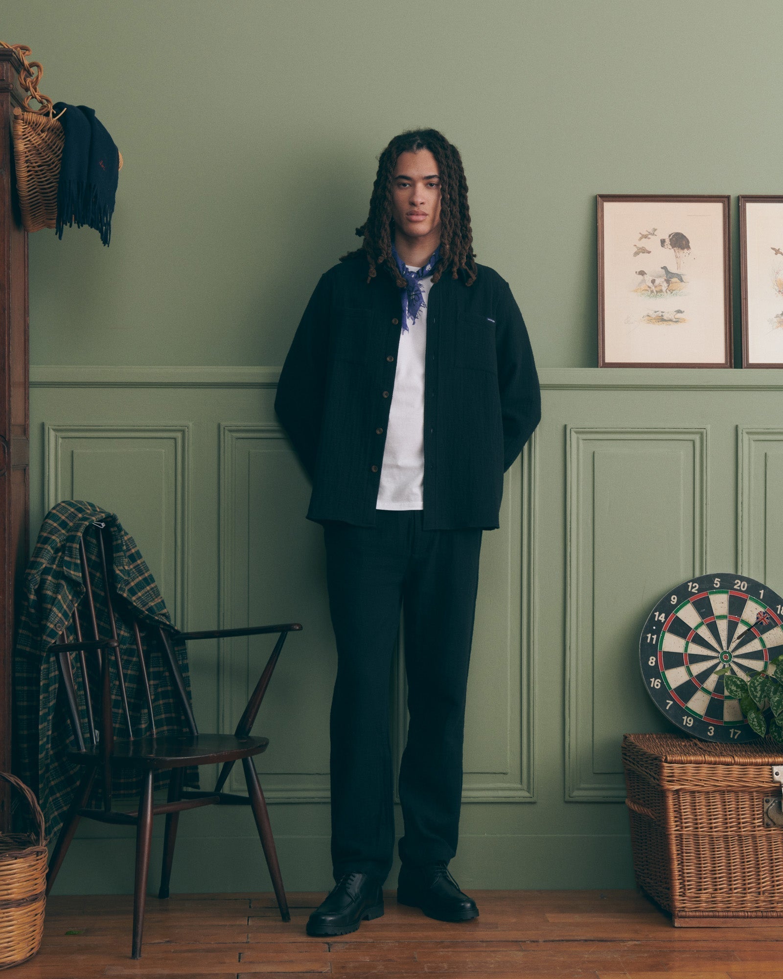 "Cotton Gauze" monge overshirt